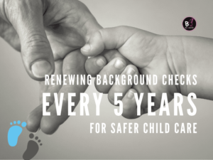 What backgrounds do child care providers use